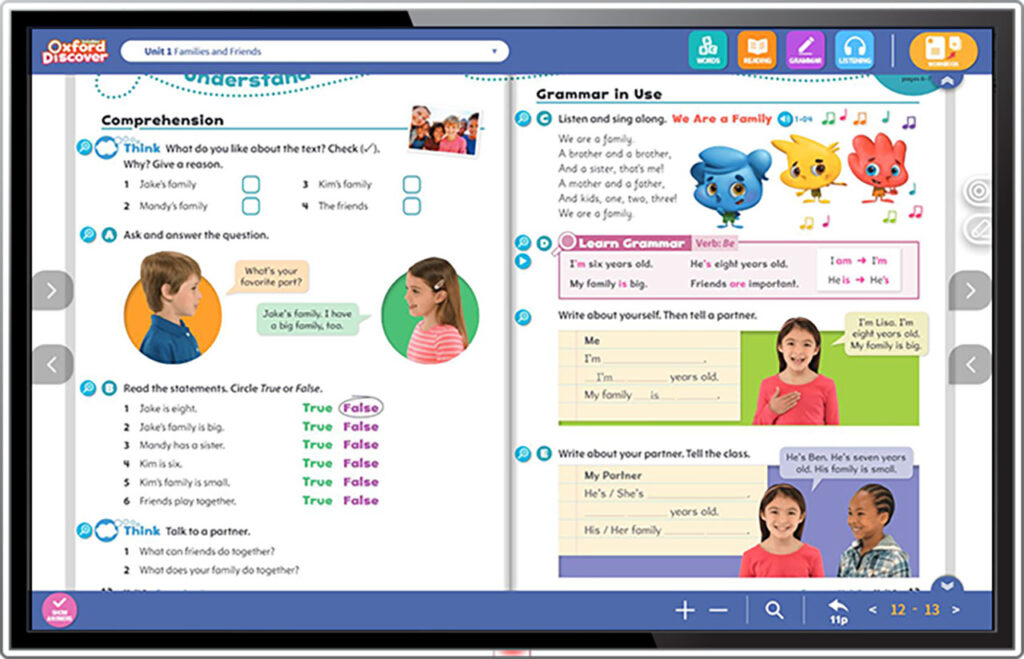 AllviA Oxford discover helps primary English teachers with interactive teaching